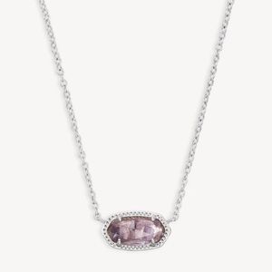 Kendra Scott Elisa pendant necklace - silver, amethyst